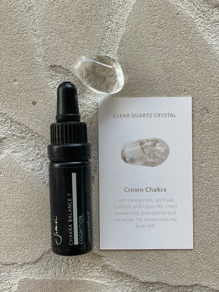 Chakra Balance 7 : Cognition - Essential Oil & Crystal Set
